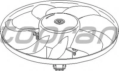 Вентилятор, охлаждение двигателя TOPRAN купить