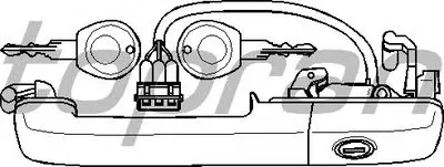 Ручка двери TOPRAN купить