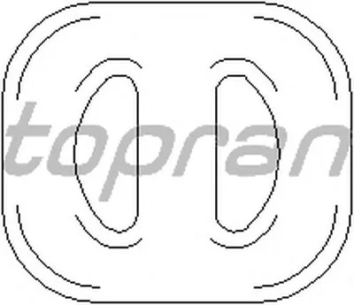 Кронштейн, глушитель TOPRAN купить