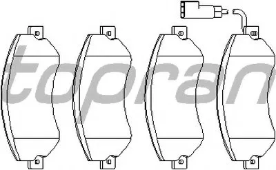 Комплект тормозных колодок, дисковый тормоз TOPRAN купить