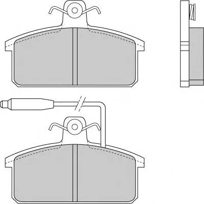 Комплект тормозных колодок, дисковый тормоз E.T.F. купить