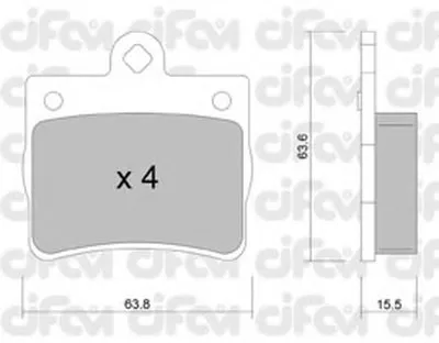 Комплект тормозных колодок, дисковый тормоз CIFAM купить