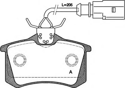 Комплект тормозных колодок, дисковый тормоз ADVANCE OPEN PARTS купить
