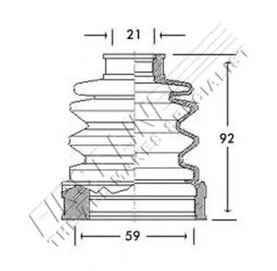 Пыльник, приводной вал FIRST LINE купить