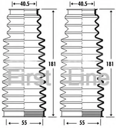Пыльник, рулевое управление FIRST LINE купить