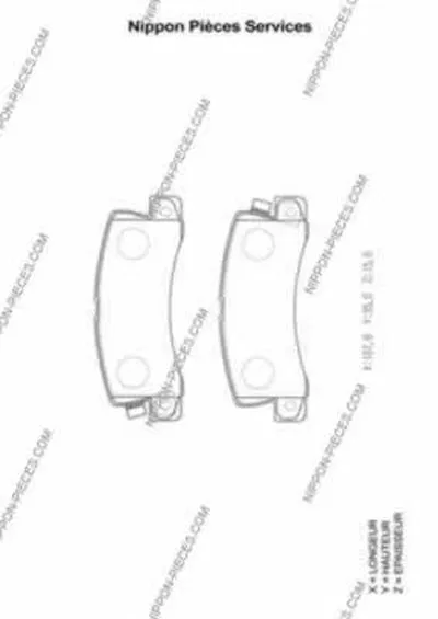 Комплект тормозных колодок, дисковый тормоз NPS купить