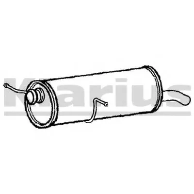 Глушитель выхлопных газов конечный KLARIUS купить