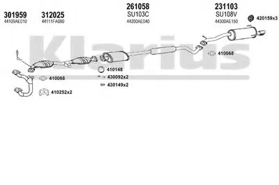 Система выпуска ОГ KLARIUS купить