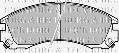 Комплект тормозных колодок, дисковый тормоз BORG & BECK купить