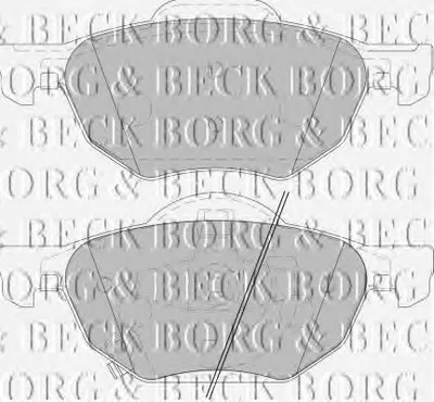 Комплект тормозных колодок, дисковый тормоз BORG & BECK купить