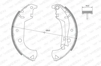 Комплект тормозных колодок WEEN купить
