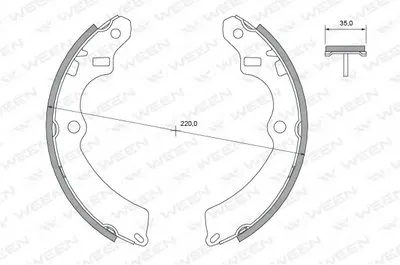 Комплект тормозных колодок WEEN купить