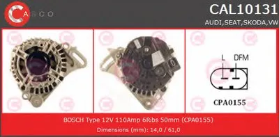 Генератор GENUINE SERIES CASCO купить