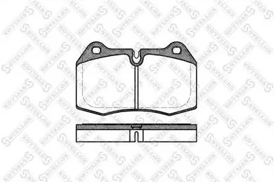 Комплект тормозных колодок, дисковый тормоз STELLOX купить