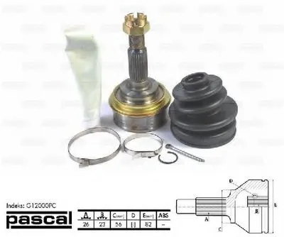 Шарнирный комплект, приводной вал PASCAL купить