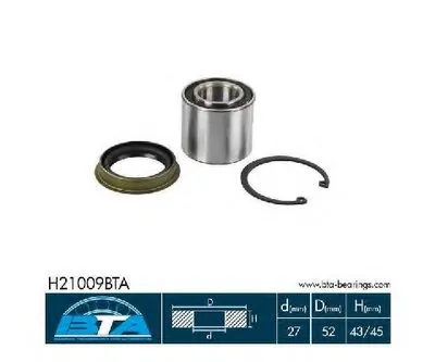 Комплект подшипника ступицы колеса BTA купить