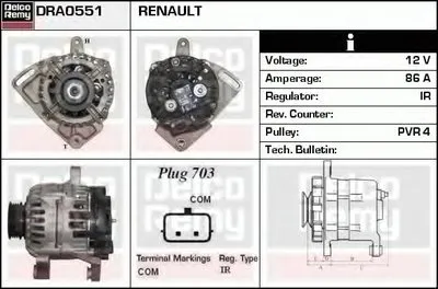 Генератор Remanufactured REMY (Light Duty) DELCO REMY купить