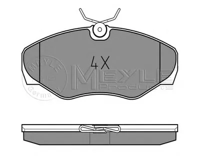 Комплект тормозных колодок, дисковый тормоз PLATINUM PAD MEYLE купить