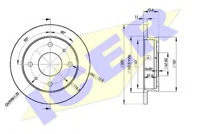 Тормозной диск ICER купить