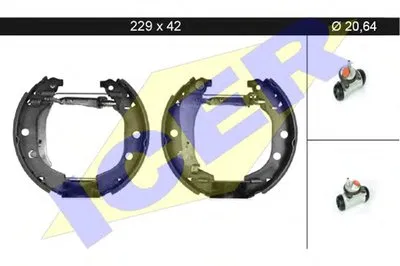 Комплект тормозных колодок ICER купить