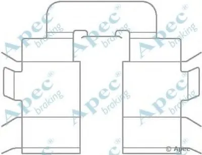 Комплектующие, тормозные колодки APEC braking купить