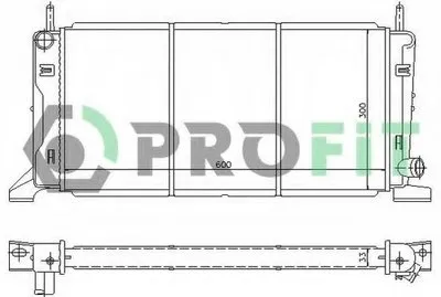 Радиатор, охлаждение двигателя PROFIT купить