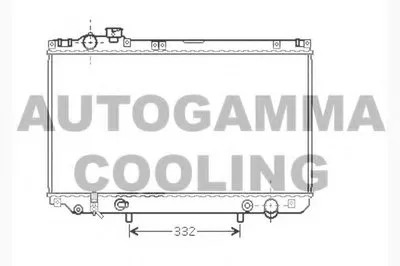 Радиатор, охлаждение двигателя AUTOGAMMA купить