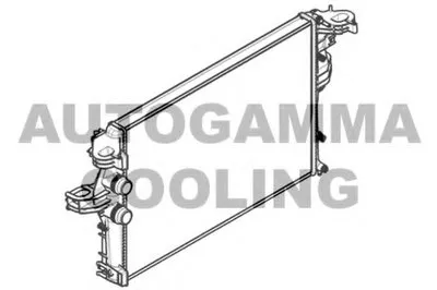 Радиатор, охлаждение двигателя AUTOGAMMA купить