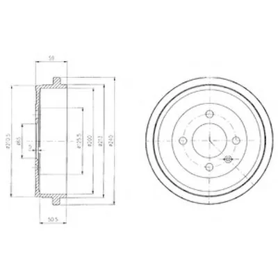 Тормозной барабан DELPHI купить