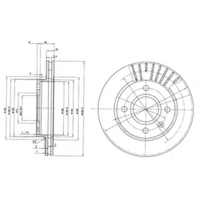 Тормозной диск DELPHI купить