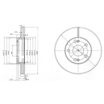 Тормозной диск DELPHI купить