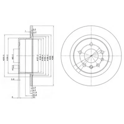 Тормозной диск DELPHI купить