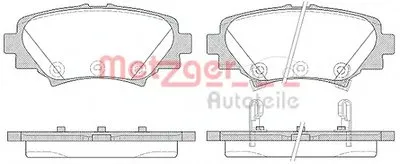 Комплект тормозных колодок, дисковый тормоз METZGER купить