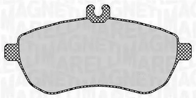 Комплект тормозных колодок, дисковый тормоз MAGNETI MARELLI купить