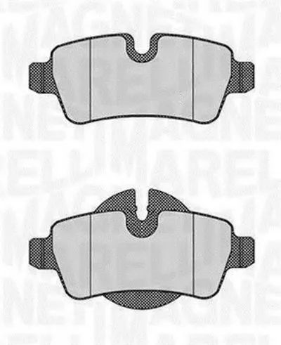 Комплект тормозных колодок, дисковый тормоз MAGNETI MARELLI купить