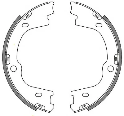 Комплект тормозных колодок, стояночная тормозная система REMSA купить