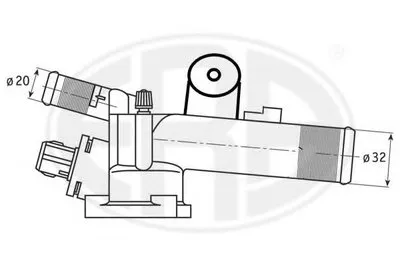 Термостат, охлаждающая жидкость ERA купить