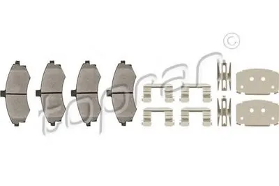Комплект тормозных колодок, дисковый тормоз TOPRAN купить