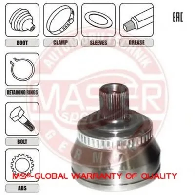 Шарнирный комплект, приводной вал MASTER-SPORT купить