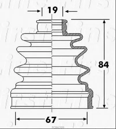 Пыльник, приводной вал FIRST LINE купить