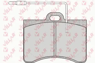 Комплект тормозных колодок, дисковый тормоз VILLAR купить