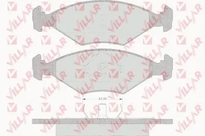 Комплект тормозных колодок, дисковый тормоз VILLAR купить