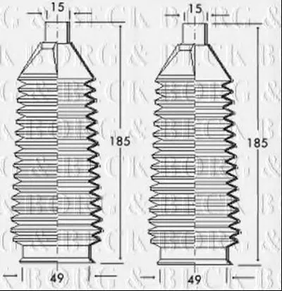 Пыльник, рулевое управление BORG & BECK купить