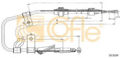 Трос, стояночная тормозная система COFLE купить