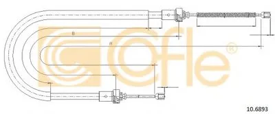 Трос, стояночная тормозная система COFLE купить