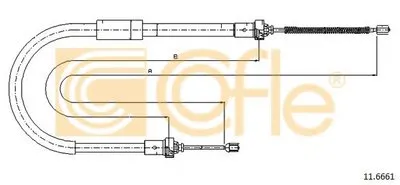 Трос, стояночная тормозная система COFLE купить