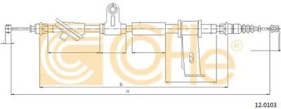 Трос, стояночная тормозная система COFLE купить