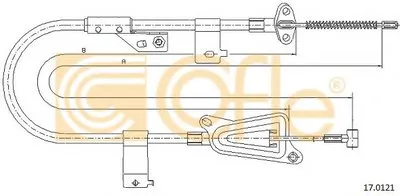 Трос, стояночная тормозная система COFLE купить