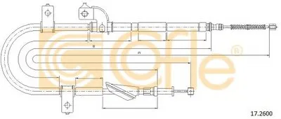 Трос, стояночная тормозная система COFLE купить