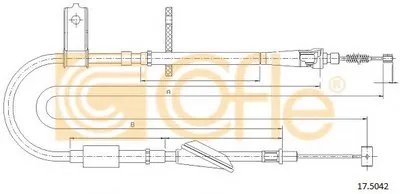 Трос, стояночная тормозная система COFLE купить
